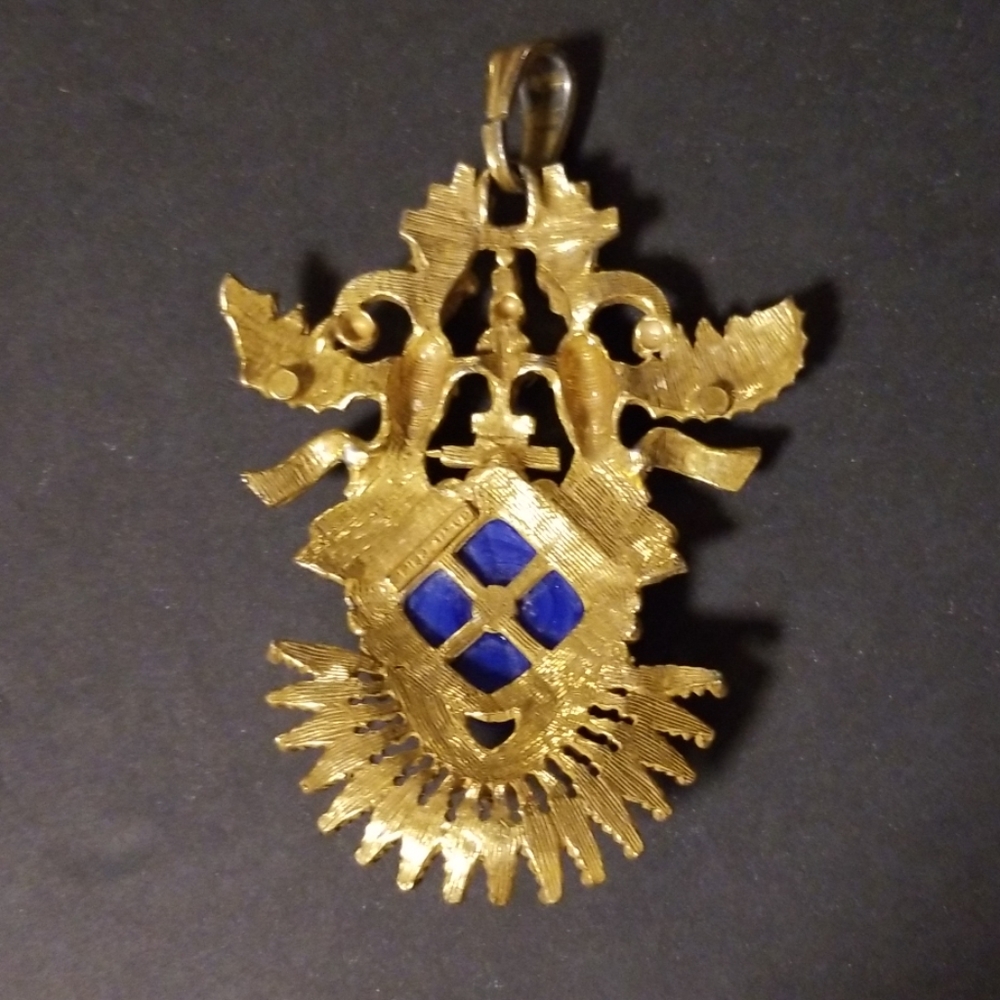 Vintage rare castlecliff larry vrba lapis pendant - Picture 2 of 7